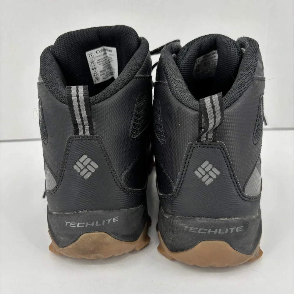 Columbia Newton Ridge Hiking Boots Mens 11 Black Waterproof Lightweight